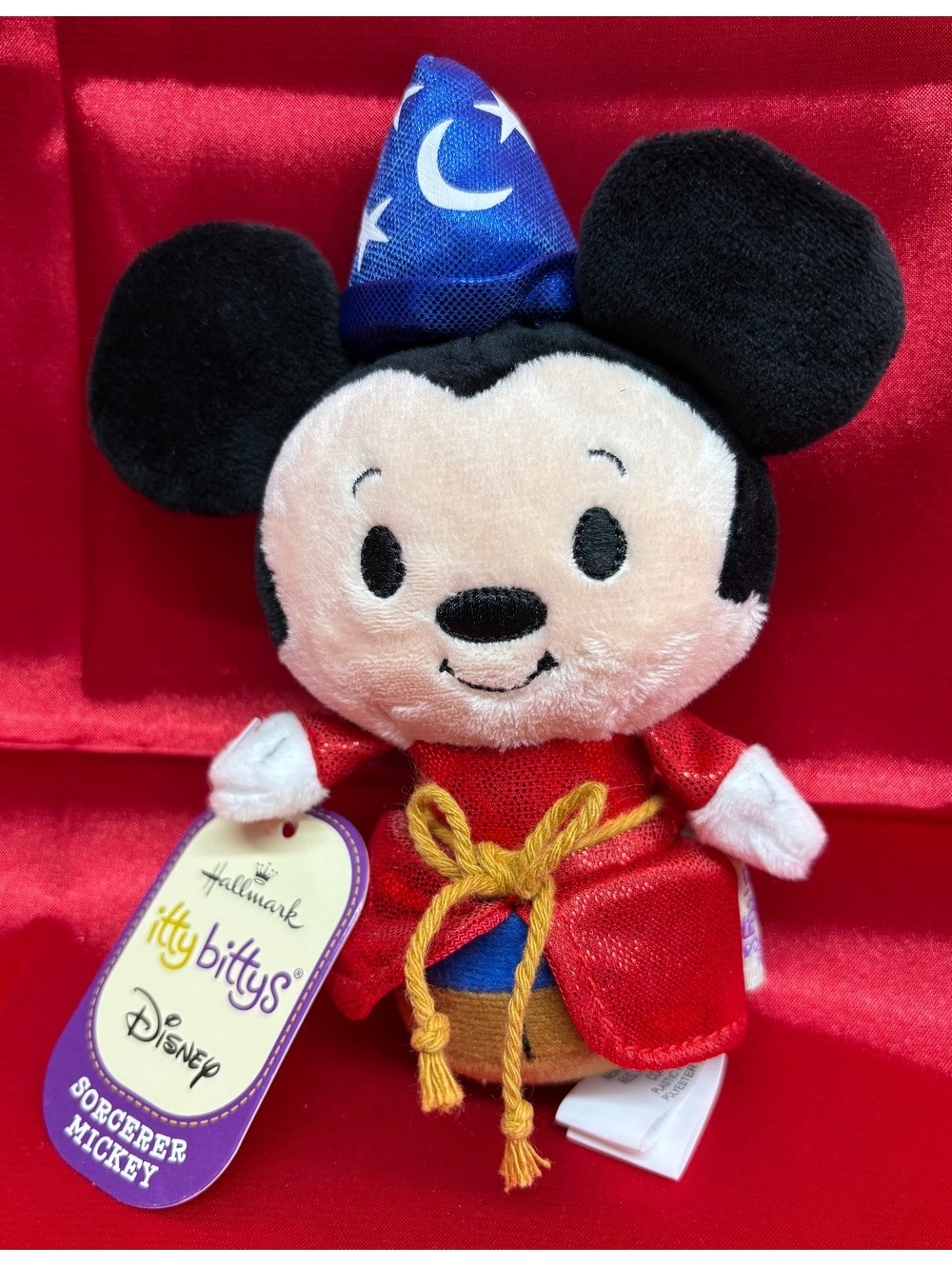 Disney Hallmark itty bittys Sorcerer Mickey Fantasia Plush Collectible NWT